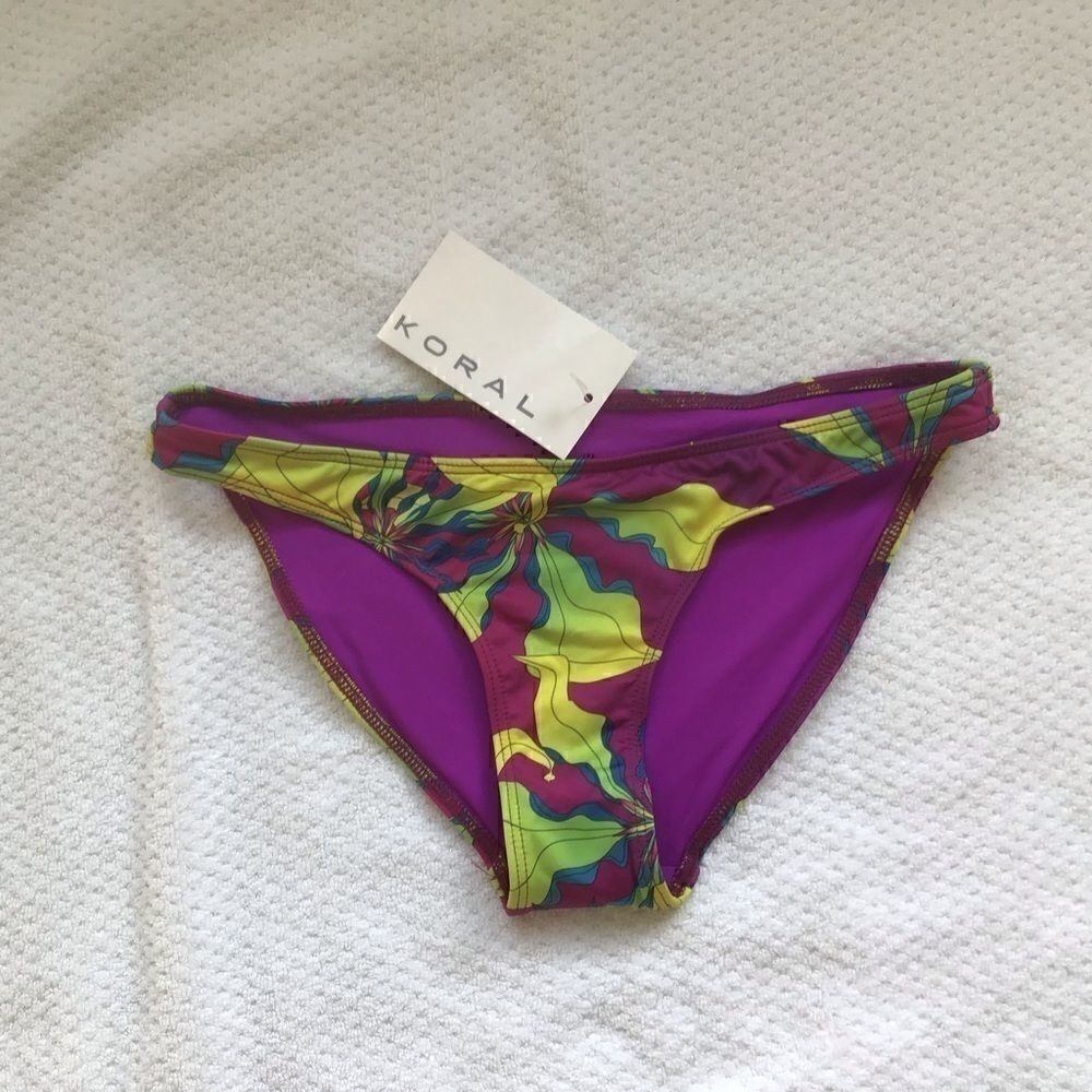 Koral Swim Floral Bikini Bottoms NWT